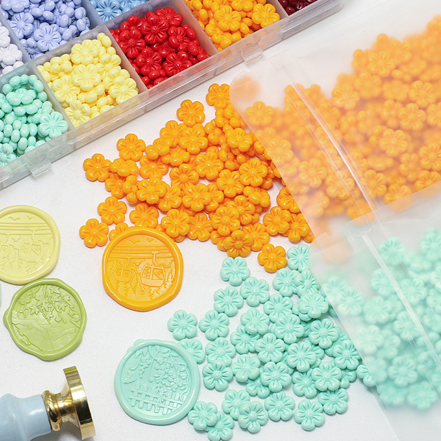 150Pcs/bag Flower-Shaped Seali - Wax Seal Stamp Kit ulasan dan harga
