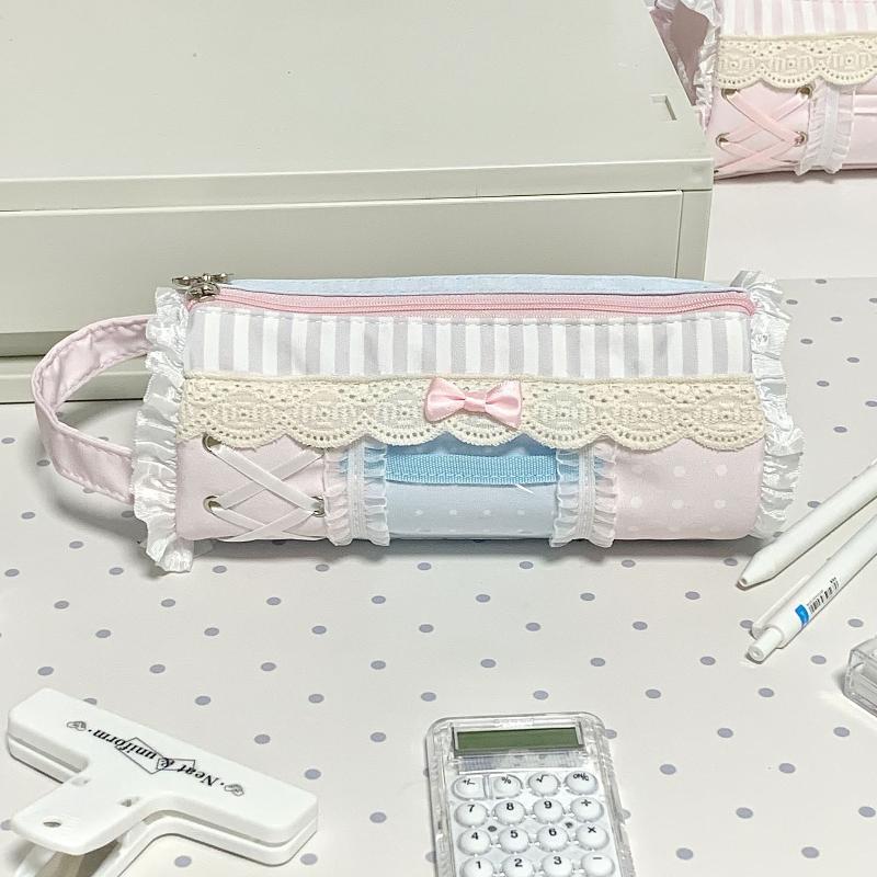 Cute Lace Pencil Case Large Ca - Ideal Stationery & Office Supply ulasan dan harga
