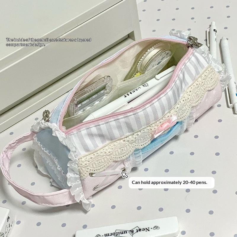 Cute Lace Pencil Case Large Ca - Ideal Stationery & Office Supply ulasan dan harga