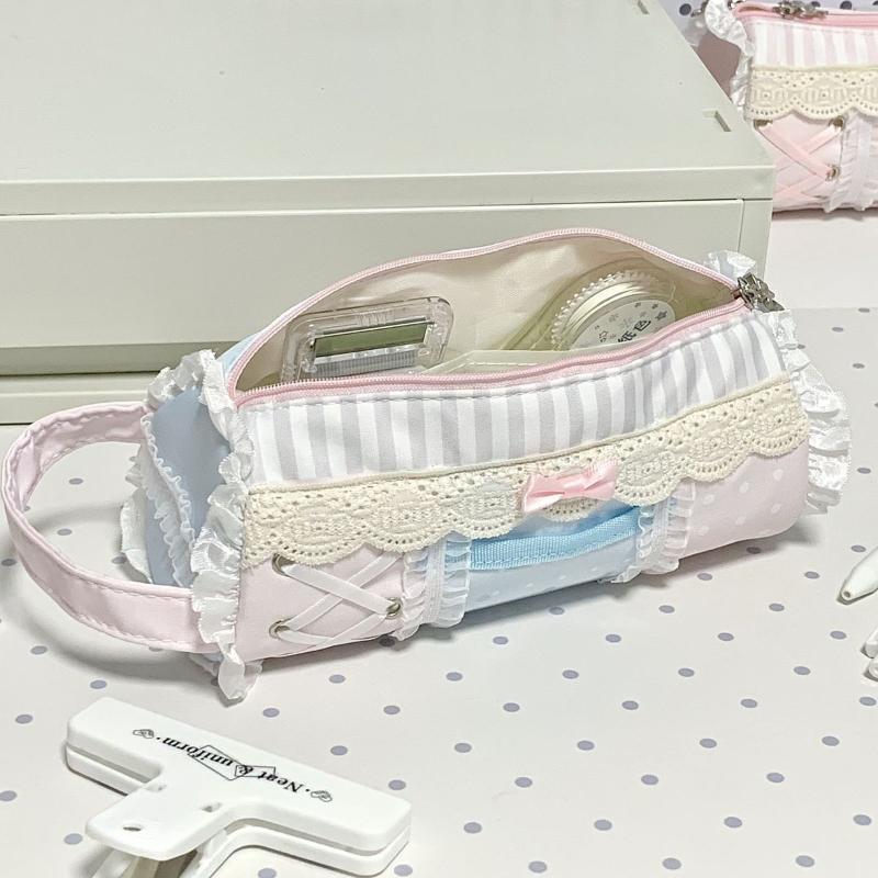 Cute Lace Pencil Case Large Ca - Ideal Stationery & Office Supply ulasan dan harga