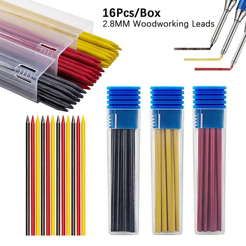 16pcs/Box 2.8mm 2B Solid Carpe - Mechanical Pencil Lead ulasan dan harga