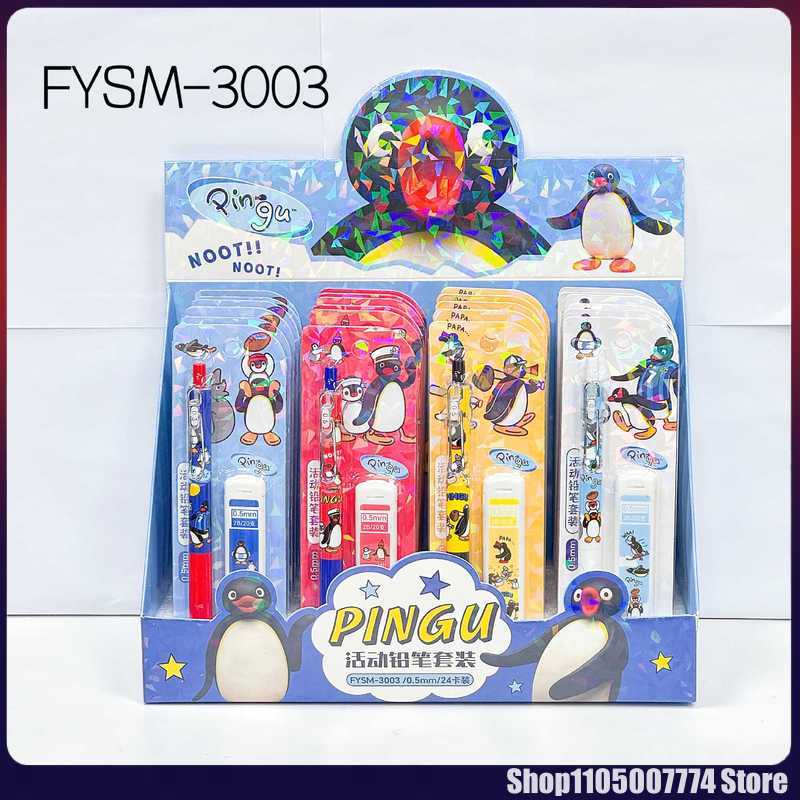 4/24pcs Kawaii Pingu Mechanica - Mechanical Pencil Lead ulasan dan harga