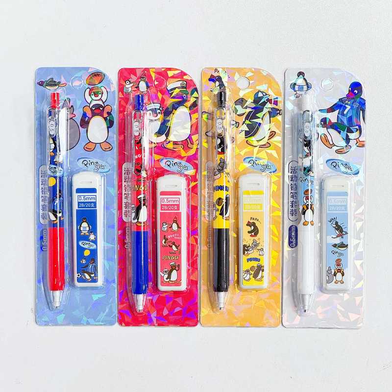 4/24pcs Kawaii Pingu Mechanica - Mechanical Pencil Lead ulasan dan harga
