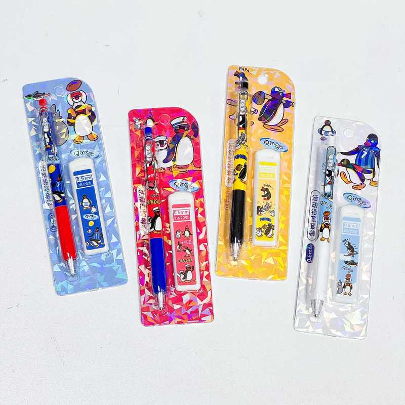4/24pcs Kawaii Pingu Mechanica - Mechanical Pencil Lead ulasan dan harga