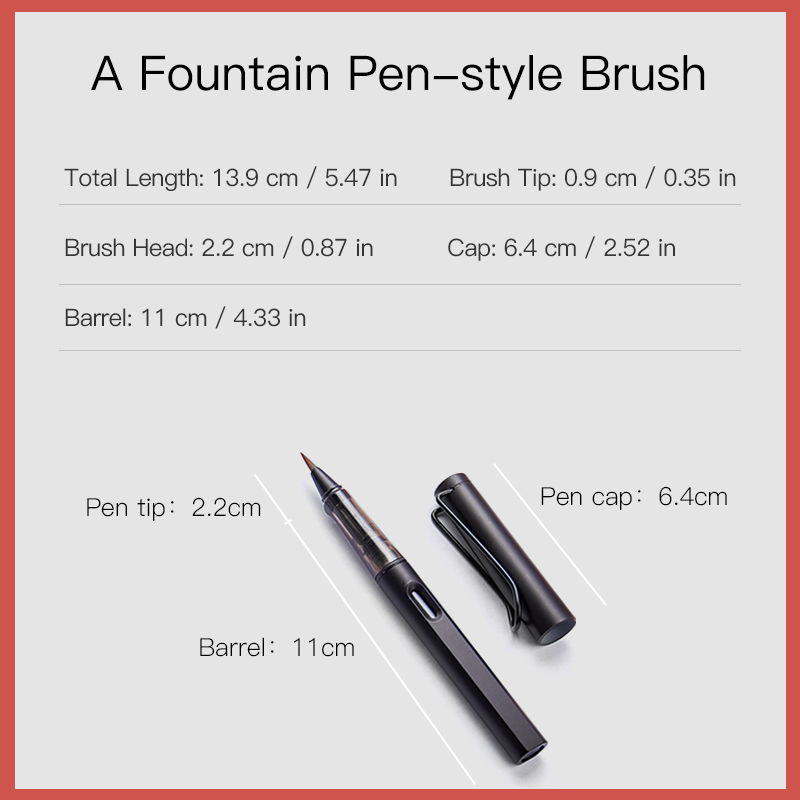 Fountain Brush Pen Set with 50 - Fountain Pen Ink ulasan dan harga