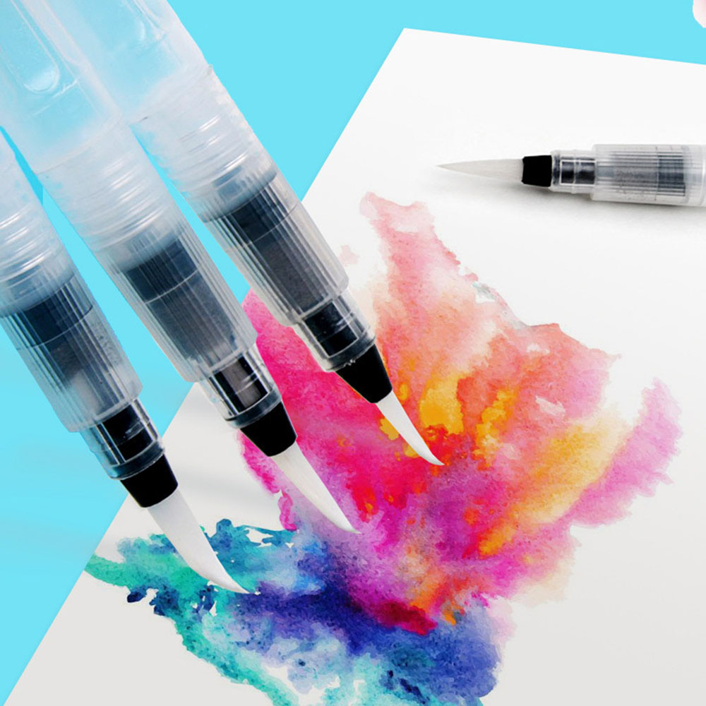 6Pcs/set Refillable Water Brus - Fountain Pen Ink ulasan dan harga
