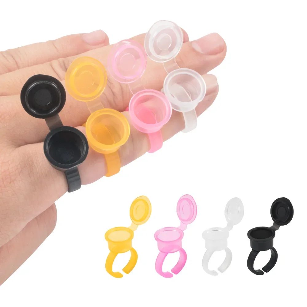 50PCS Tattoo Pigment Ink Ring  - Calligraphy Ink Bottle ulasan dan harga