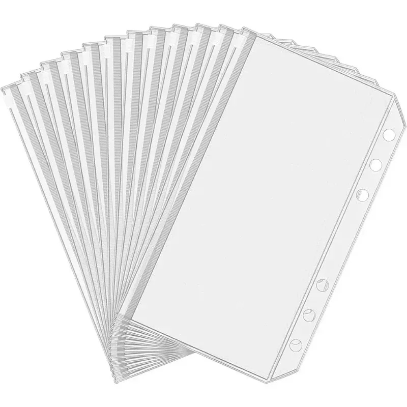 6-24PCS A6 6-Hole Zipper Binde - Planner Weekly Budget ulasan dan harga