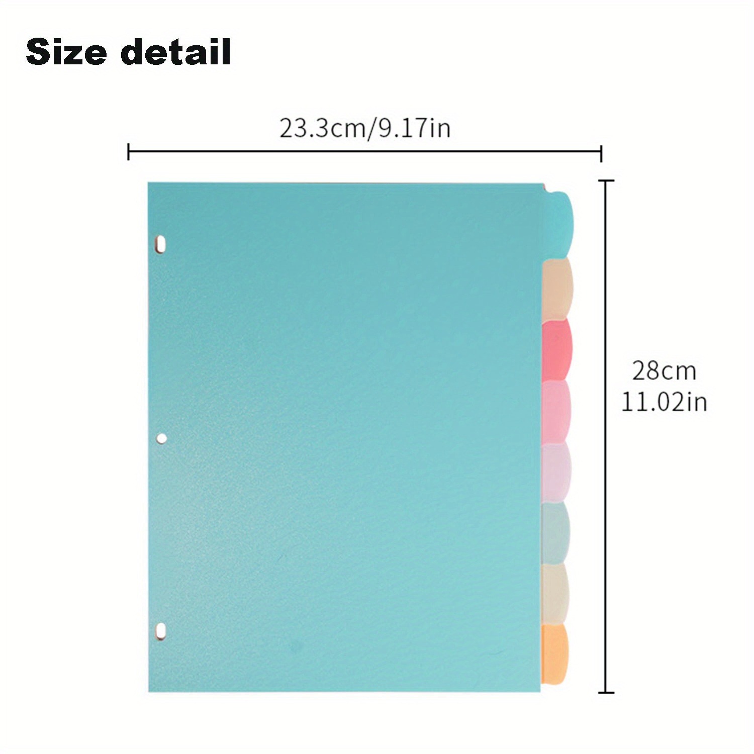 8 Tab Binder Dividers for 3 Ri - Paper Punch 3 Hole ulasan dan harga