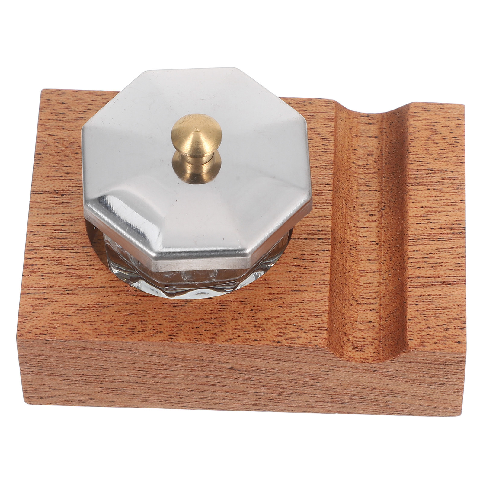 1Set Wooden Pen Stand Calligra - Calligraphy Ink Bottle ulasan dan harga